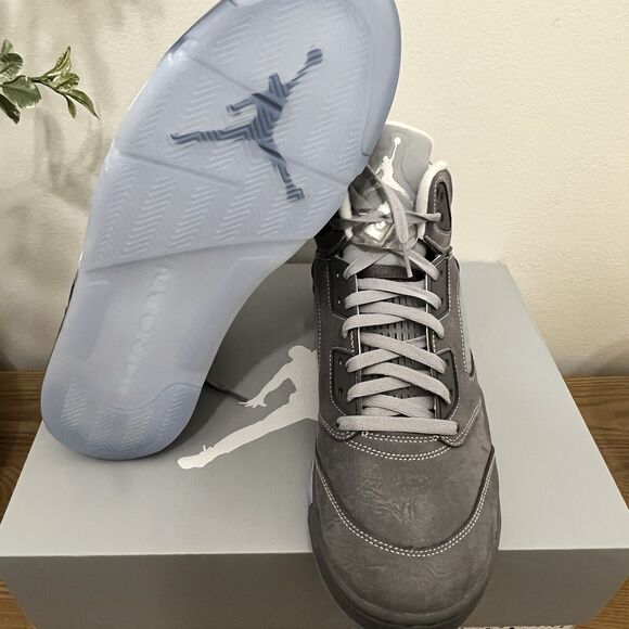 Nike Air Jordan 5 Retro \'Wolf Grey\' 2026 DD0587 002 US Men\'s Size 13 Brand New main image 6